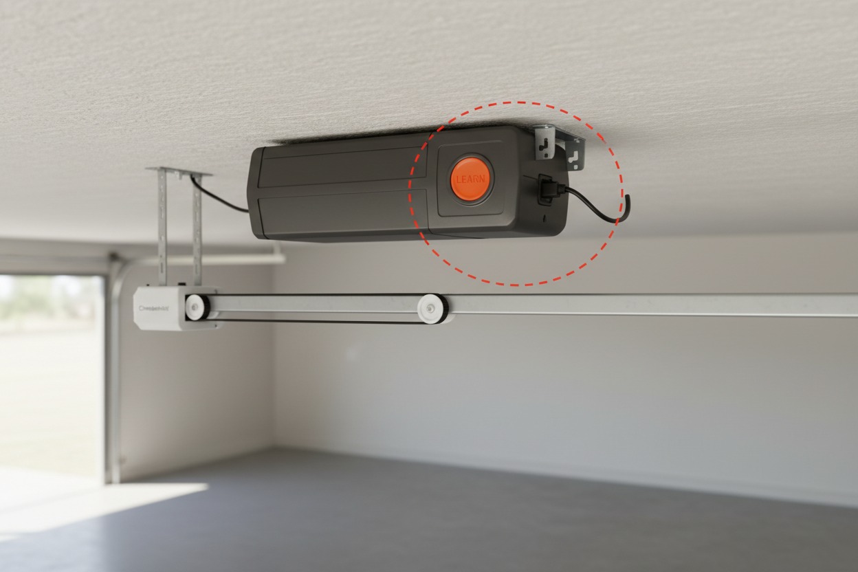 Chamberlain garage door opener reset button location guide