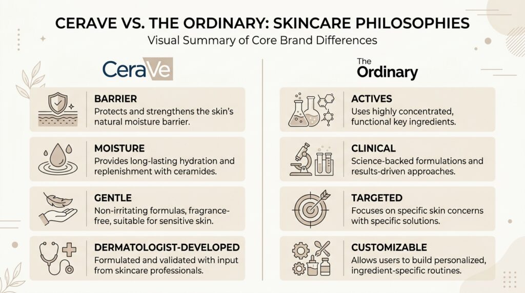 I Am a GenZ Woman. How Does CeraVe Compare to The Ordinary in Terms of Skincare Effectiveness?