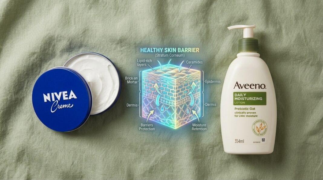 i have sensitive skin. how gentle are nivea's creams compared to aveeno?