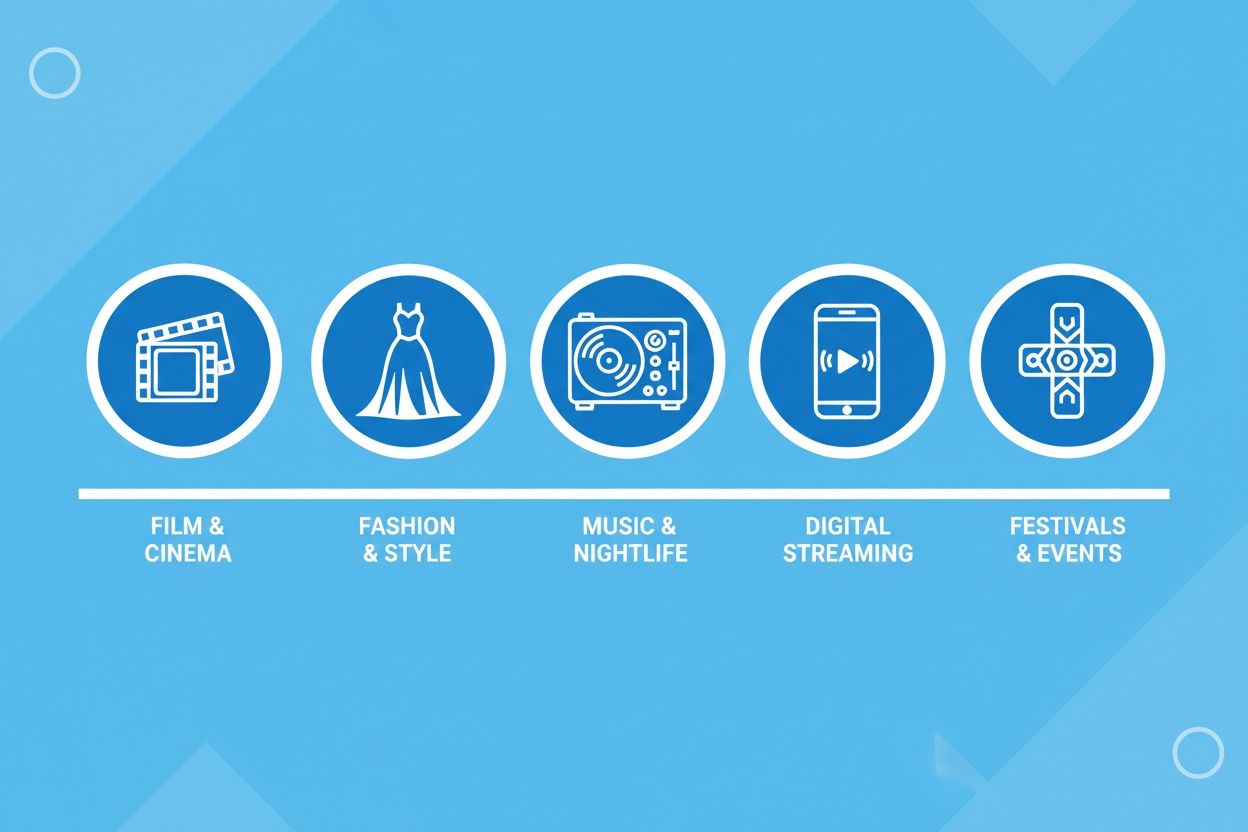electro music influence infographic fashion film streaming festivals pop culture