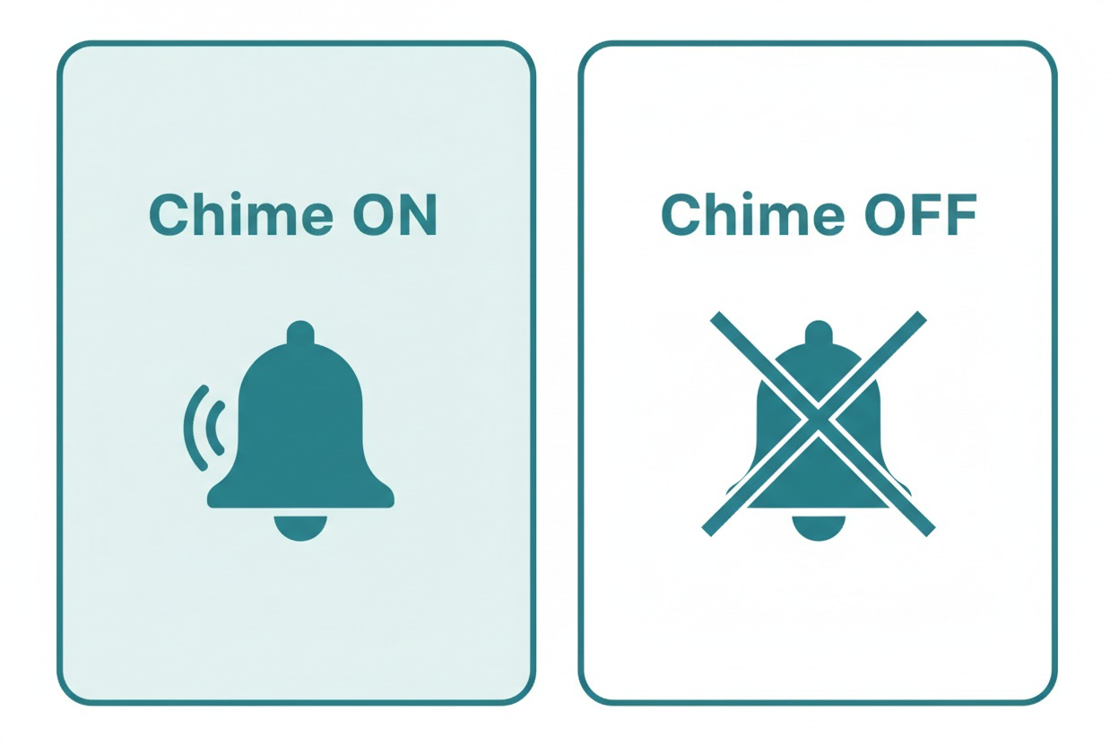 Eaton alarm chime facility on vs off — what each mode does