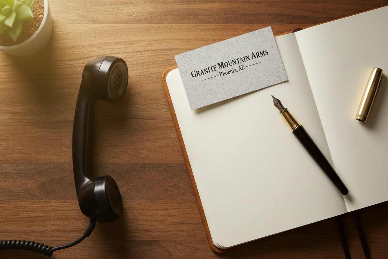 How to contact Granite Mountain Arms — phone and address for Phoenix Arizona custom rifle action maker