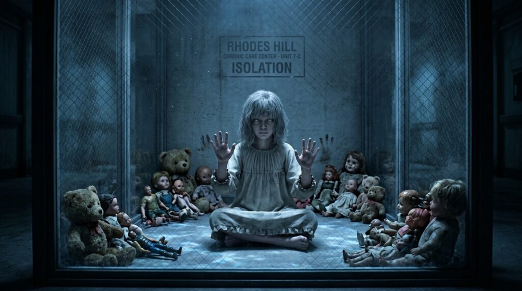 emily resident evil 9 – blind girl in isolation cell Rhodes Hill Care Center RE9