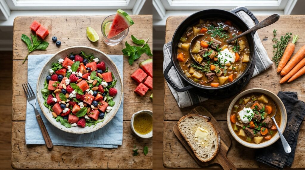Seasonal eating — how changing seasons affect our diet from summer produce to winter comfort food