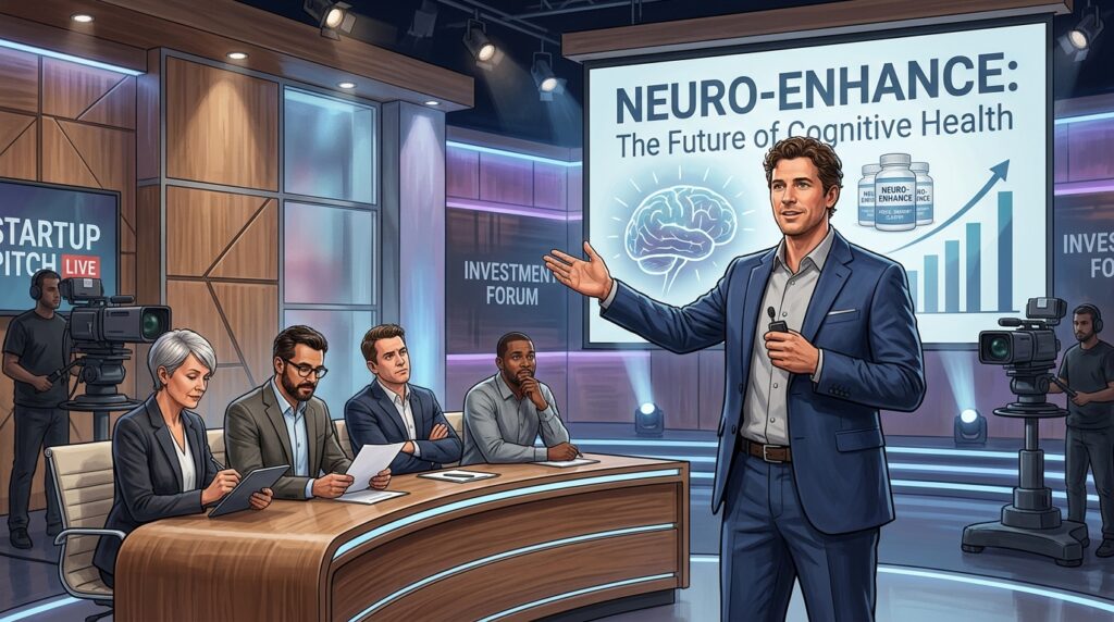 Cerebral Success Shark Tank pitch and business investment concept