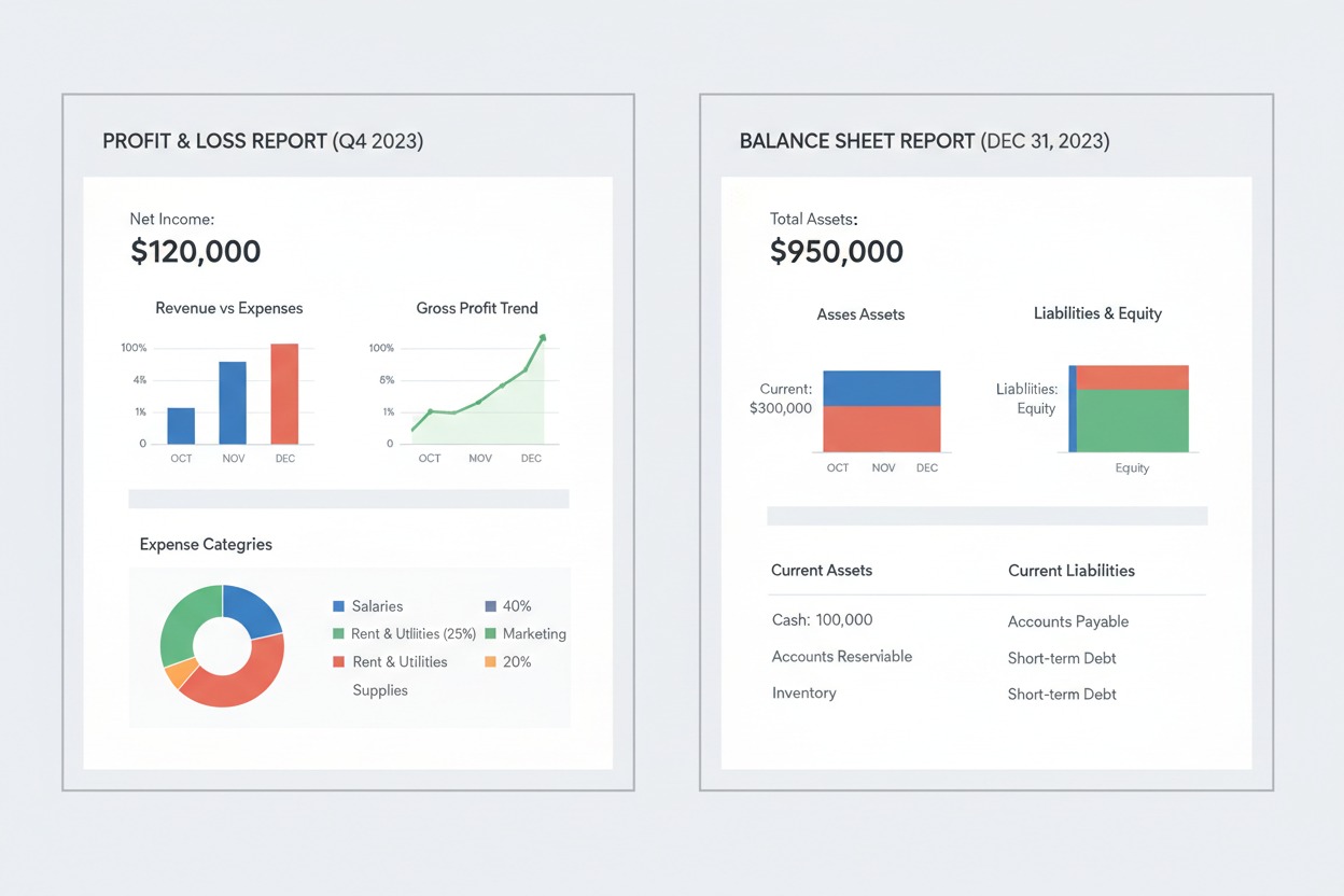 quickbooks online tips for reading profit and loss and balance sheet reports