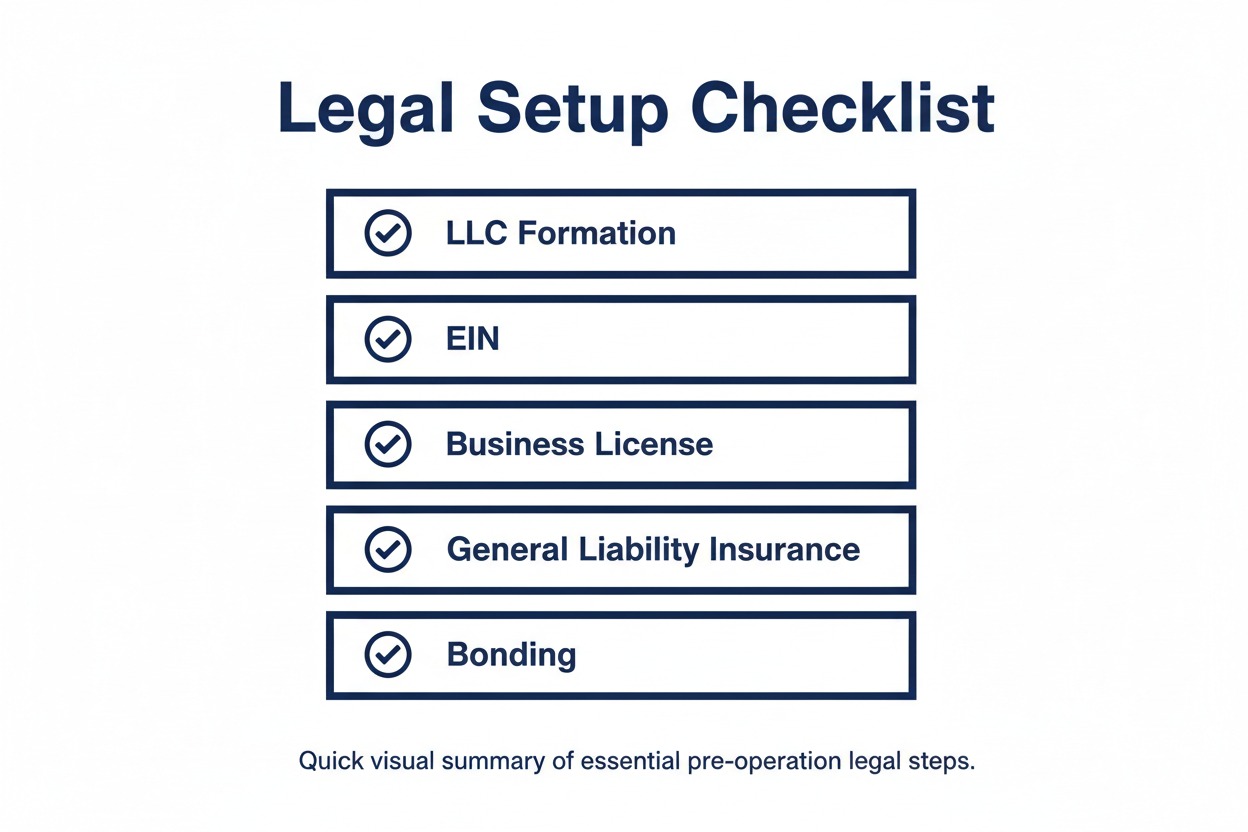 Legal checklist for starting a pest control business