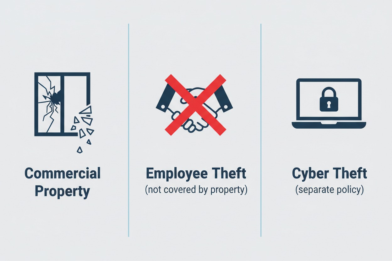 Small business insurance theft coverage comparison chart