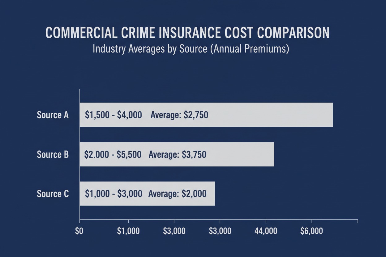 Commercial crime insurance cost comparison chart