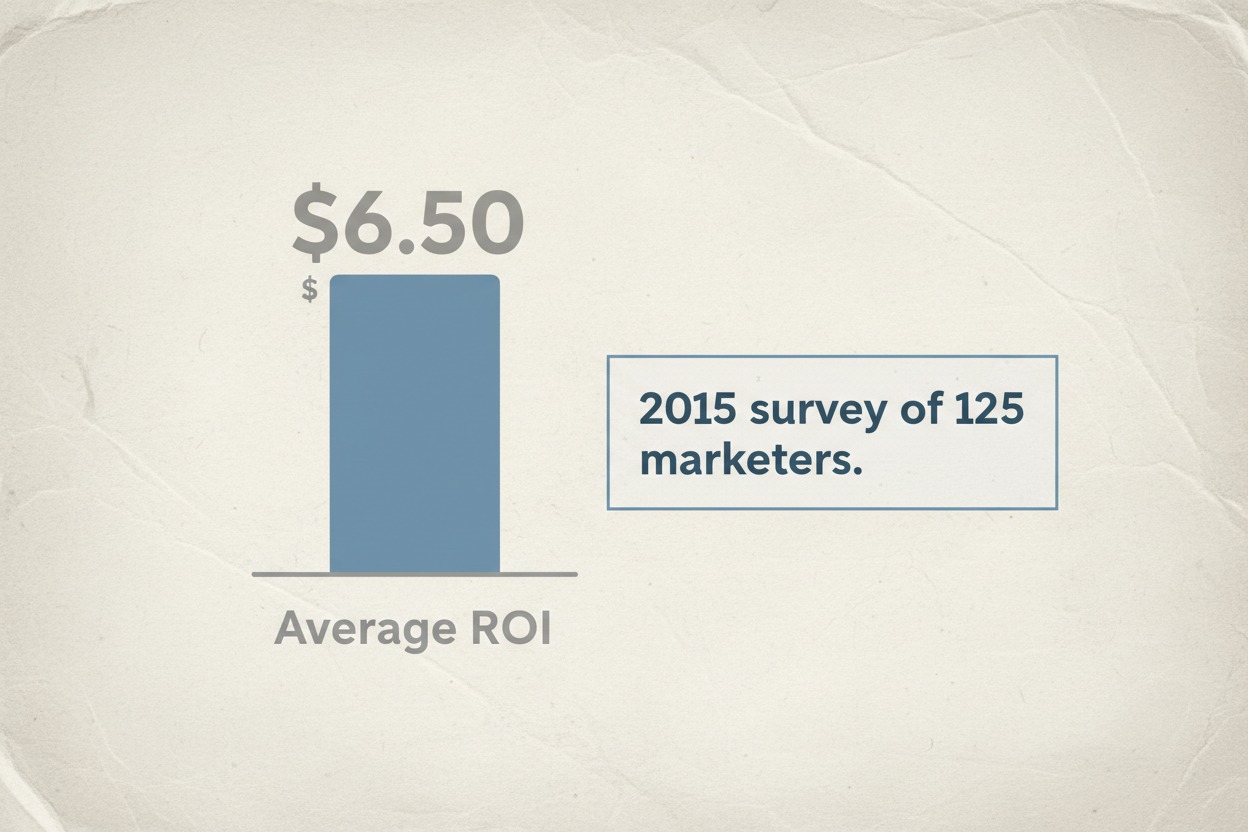 Tomoson influencer marketing study ROI statistic chart