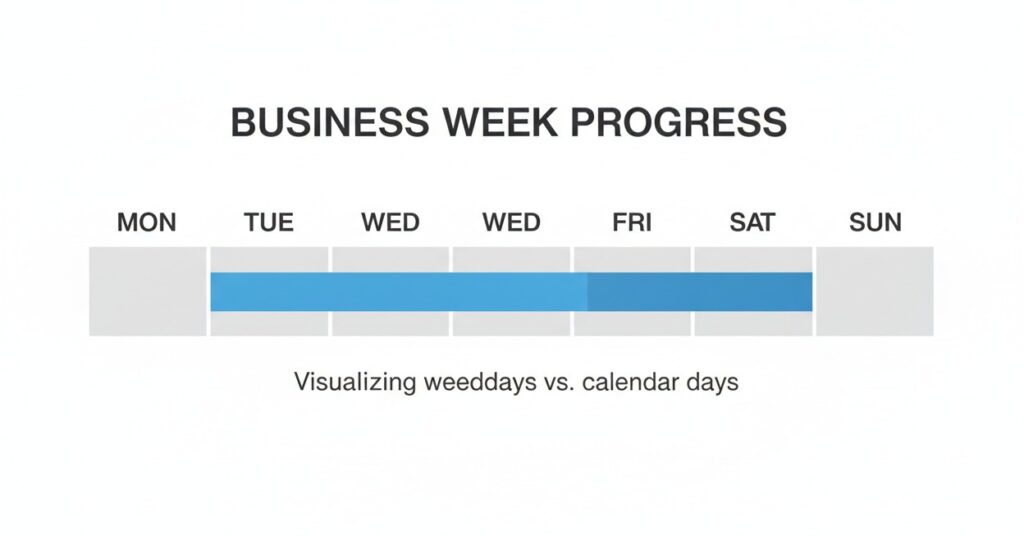 how long is 3 to 5 business days shown on a calendar.