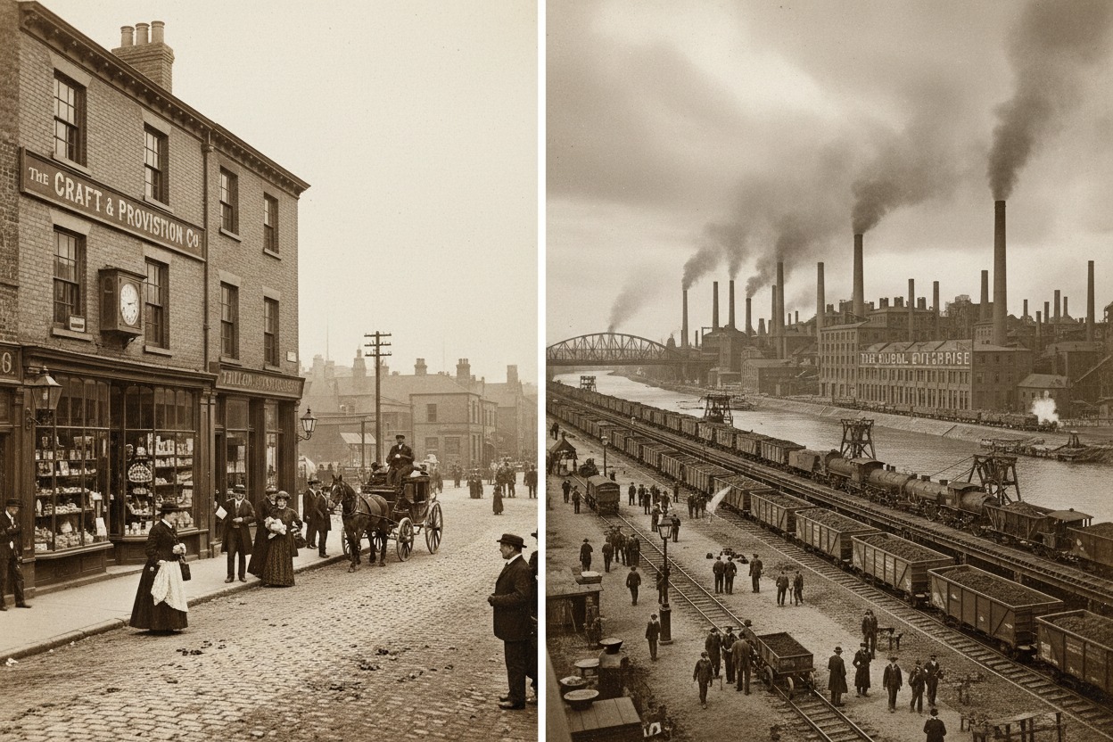 Gilded Age small businesses competing with large industrial monopolies