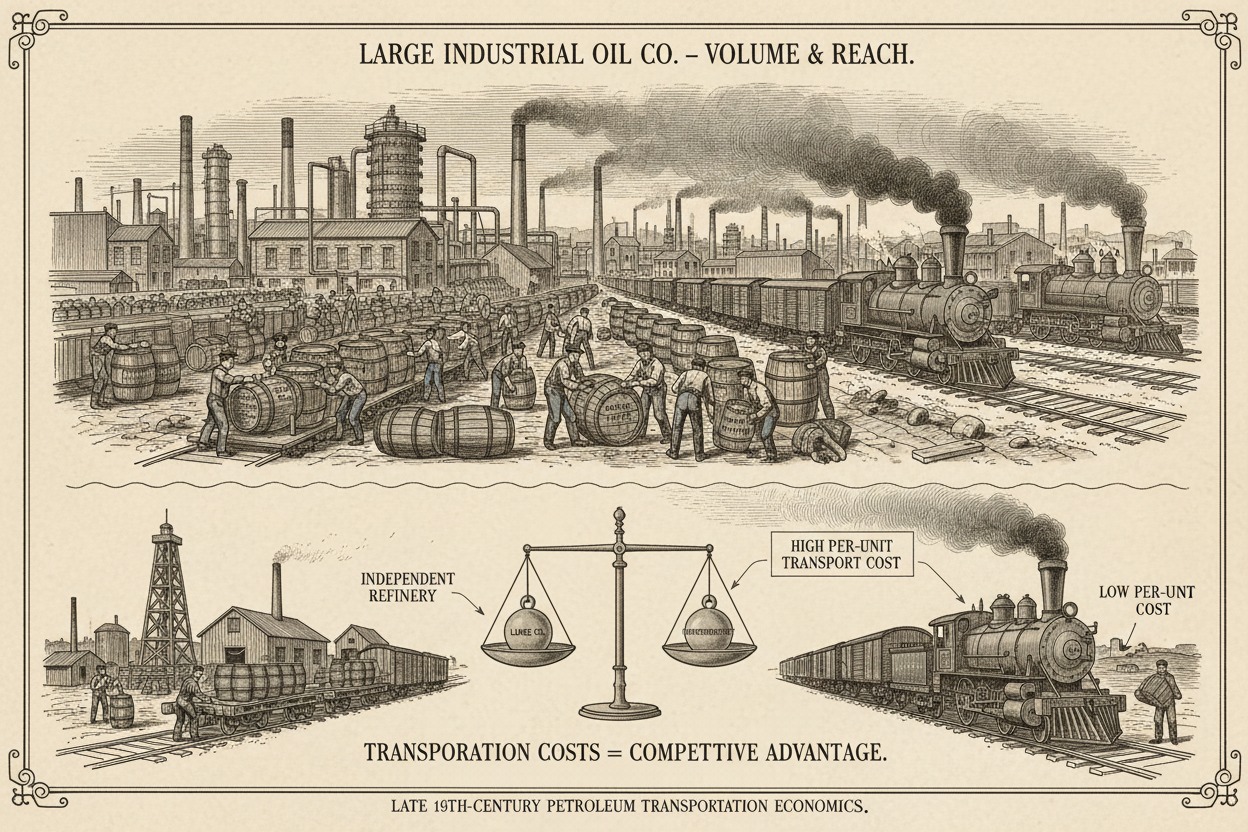 Standard Oil railroad transportation and competition during the Gilded Age