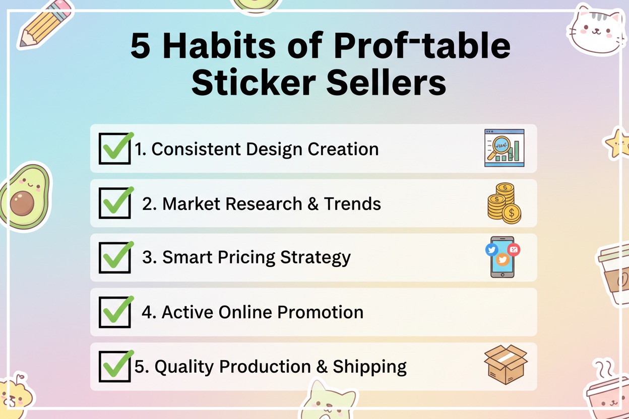 expert tips for running a profitable sticker business