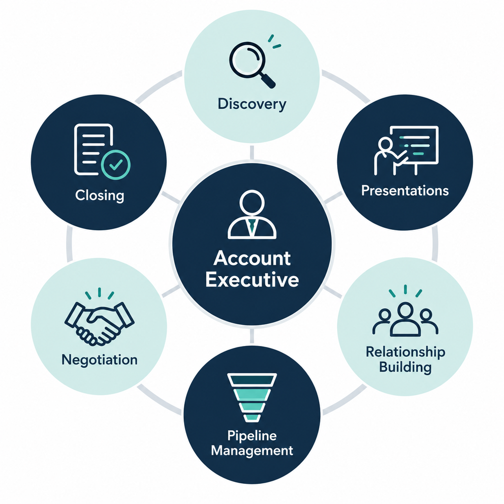 Main responsibilities of an Account Executive in business
