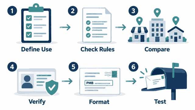 Six steps for choosing and activating a business mailing address