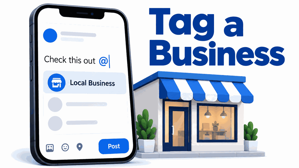How to tag a Business on Facebook: Steps and Fixes